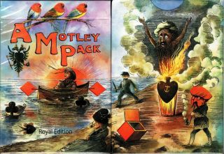 A Motley Pack Royal Edition Playing Cards Poker Size Deck Uspcc Custom Limited