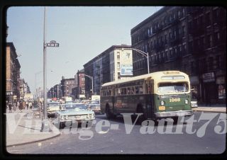 Duplicate Slide Bus Gmc 1068 Sts Surface Transit York City 1962