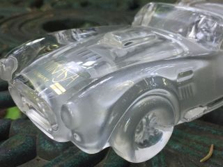 Mikasa Glass Crystal Ford Ac Cobra Paper Weight Display Piece Made In Germany