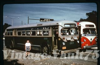 Duplicate Slide Bus Mack 2031 Sts Surface Transit York City 1959 Bronx