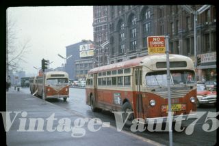 Duplicate Slide Bus Mack 1801 Sts Surface Transit York City 1959 M - 101