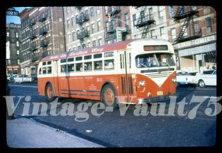 Duplicate Slide Bus Mack 1647 Sts Surface Transit York City 1950 