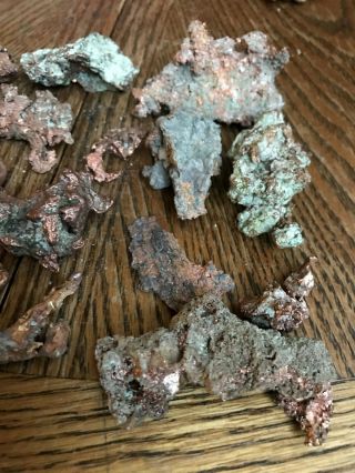 17 Pc Michigan Keweenaw County Cleaned Native Copper 907.  19 Gm Calumet Houghton