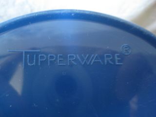 Tupperware Navy Blue Servalier Canister Set of 4 w/Lids Nesting 805 807 809 811 5