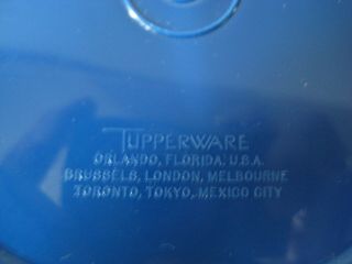 Tupperware Navy Blue Servalier Canister Set of 4 w/Lids Nesting 805 807 809 811 6