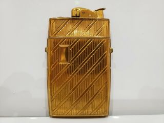 VINTAGE Evans Art Deco Cigarette Case & Lighter Gold Tone / USA Made 2