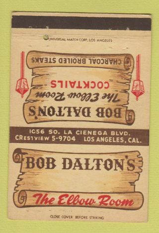 Matchbook Cover - Bob Dalton 