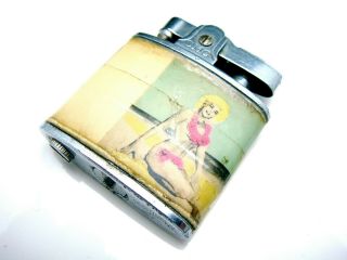Vintage Continental Lighter Pinup Girl Bathing Beauties 2