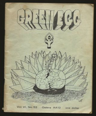 Green Egg 53 (ostara,  1973) Church Of All Worlds,  Neo - Paganism,  Tim Zell Ed.