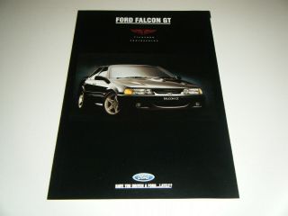 Vintage 1992 Ford Falcon Gt Car Dealers Sales Brochure