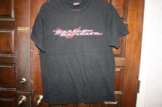 Vintage 2002 Harley Davidson Usa Black T - Shirt Danbury Connecticut Eagle Biker