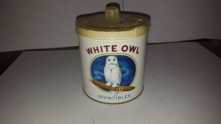 White Owl Invincibles Cigar Tobacco Tin With Plastic Lid