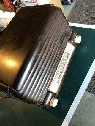Vtg Art Deco General Electric Radio Receiver Marbled Bakelite Ge Brown Retro