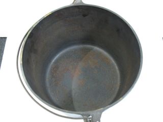 Vintage GRISWOLD ERIE 8 Cast Iron 811A Pot Kettle Slanted Logo 6