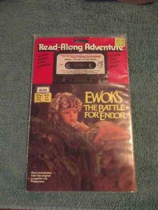 1984 The Ewok Battle For Endor Cassette And Book Mip Star Wars