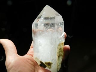 A Big 100 Natural Semi Translucent Polished Quartz Crystal From Brazil 815gr E