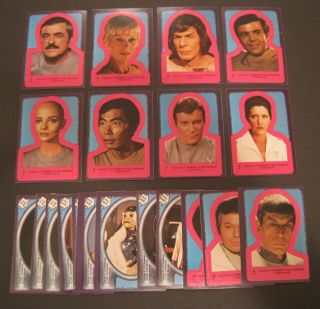 1979 Star Trek Sticker Set 22 - Cards Nm - Mt