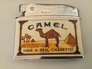 Vintage Camel Lighters Made In Japan (Unfired) 1 modern,  1 crown 3