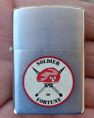 1983 Zippo Lighter Special Forces Soldier Of Fortune