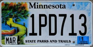 2010 Minnesota State Parks & Trails License Plate