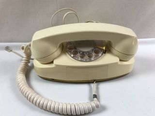 Vintage Ivory Western Electric Bell System Princess Rotary Phone 702b
