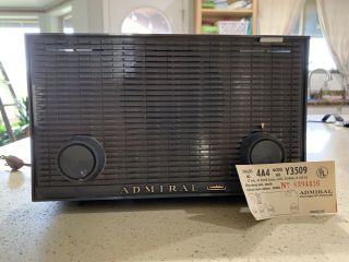 Vintage Admiral Tube Radio Retro