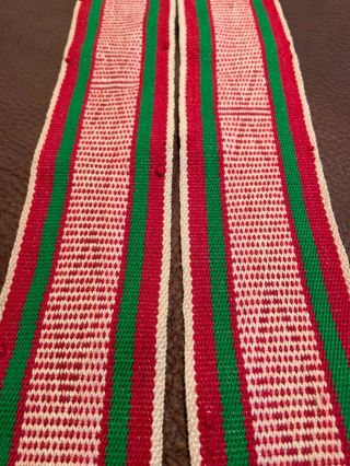 Vintage 1960’s Native American Navajo Hand Woven Wool Ceremonial Sash Belt