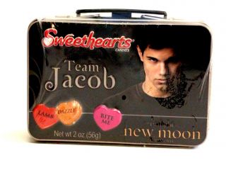 Team Jacob Metal Mini Lunchbox Sweethearts Candy Twilight Saga Valentine
