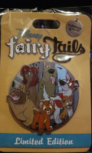 Wdw Walt Disney World Fairy Tails Oliver & Company Dodger Cat Dogs Le 500 Pin