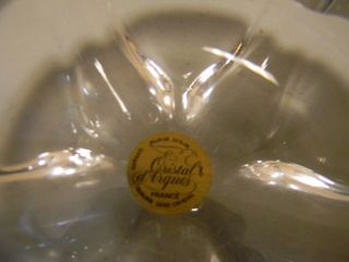 Cristal D’Arques Lead Crystal Ashtray/Trinket Dish Vintage France 1980s Elegant 4