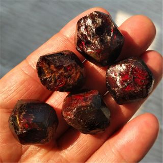 82g Natural Red Garnet Crystal Gemstone Rough Stone Mineral Specimen Healing