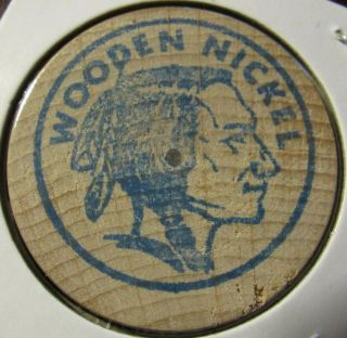1977 United Nations Stanpex Modesto,  CA Wooden Nickel - Token California 2
