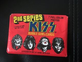 Kiss 1978 Donruss Series 2 Pack Trading Cards