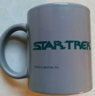 Star Trek USS Enterprise NCC 1701 - A Coffee Cup/Mug 1993 Vintage Blue 2