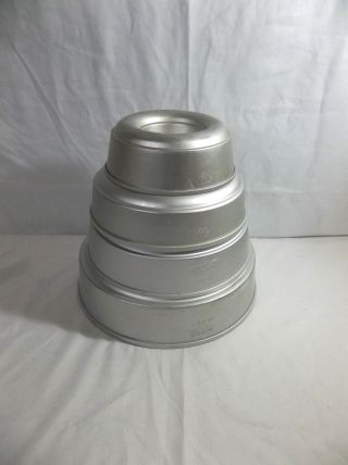 4 Mirro The Finest Aluminum Tube Cake/bundt Pan/jell - O Ring Molds M - 0729 M - 0731
