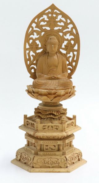 Japanese Buddhist Image Seated Gautama Buddha　shakyamuni　0099