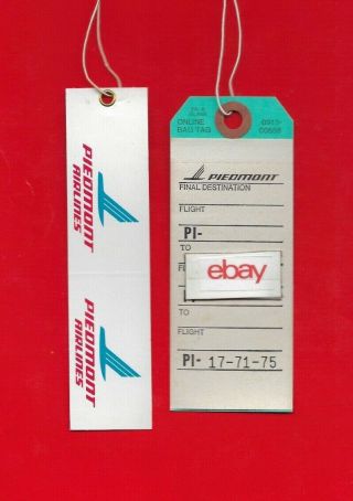 Piedmont Airlines Luggage Tags 2