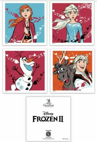 Disney D23 Expo 2019 Exclusive Frozen Ii 2 Cyclops Print 4 Mini Print Set