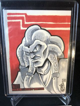 Rare 2010 Topps Star Wars Rise Of The Bounty Hunters Sketch Card Kit Fisto 1/1