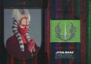 Star Wars Evolution 2016 Commemorative Flag Patch Card Shaak Ti