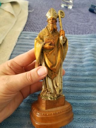 Goldscheider Figurine Italian/religious/handcrafted Wood/vintage