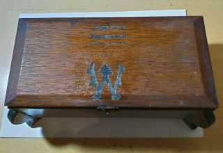 Baseball 1901 Washington Senators John Farrell Wooden Trinket Box
