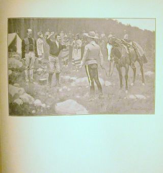 1898 Royal Canadian Mounted Police Gets His Man Orig Fredric Remington Print