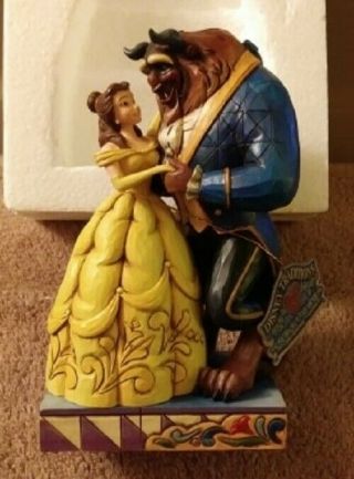 Jim Shore Disney Beauty And The Beast " Love Conquers All " Enesco
