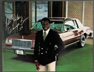 Vintage Walter Payton Chicago Bears Buick Dealer Regal Promo Brochure