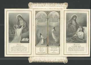 Holy Card Canivet Antique De La Virgin Santino Image Pieuse Andachtsbild