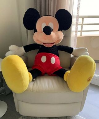 Giant Mickey Mouse Plush Jumbo Life - Size Disney Doll Rare Xl Large 45” Tall