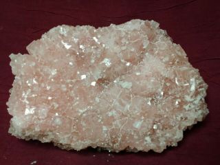 2 Lb Piece Of Pink Halite Crystals,  Salt Mineral.  Searles Lake Ca.  H1905312