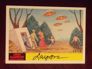 2017 Topps Mars Attacks: The Revenge Artist Autographed Card 31 By Layron 9/10