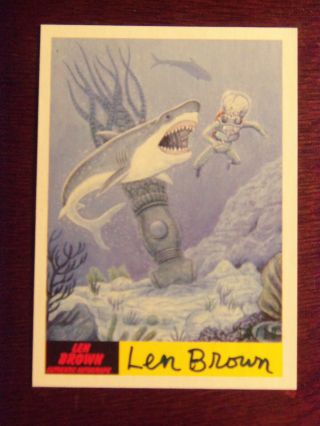 2017 Topps Mars Attacks: The Revenge Artist Autographed Card 45 By Len Brown 10